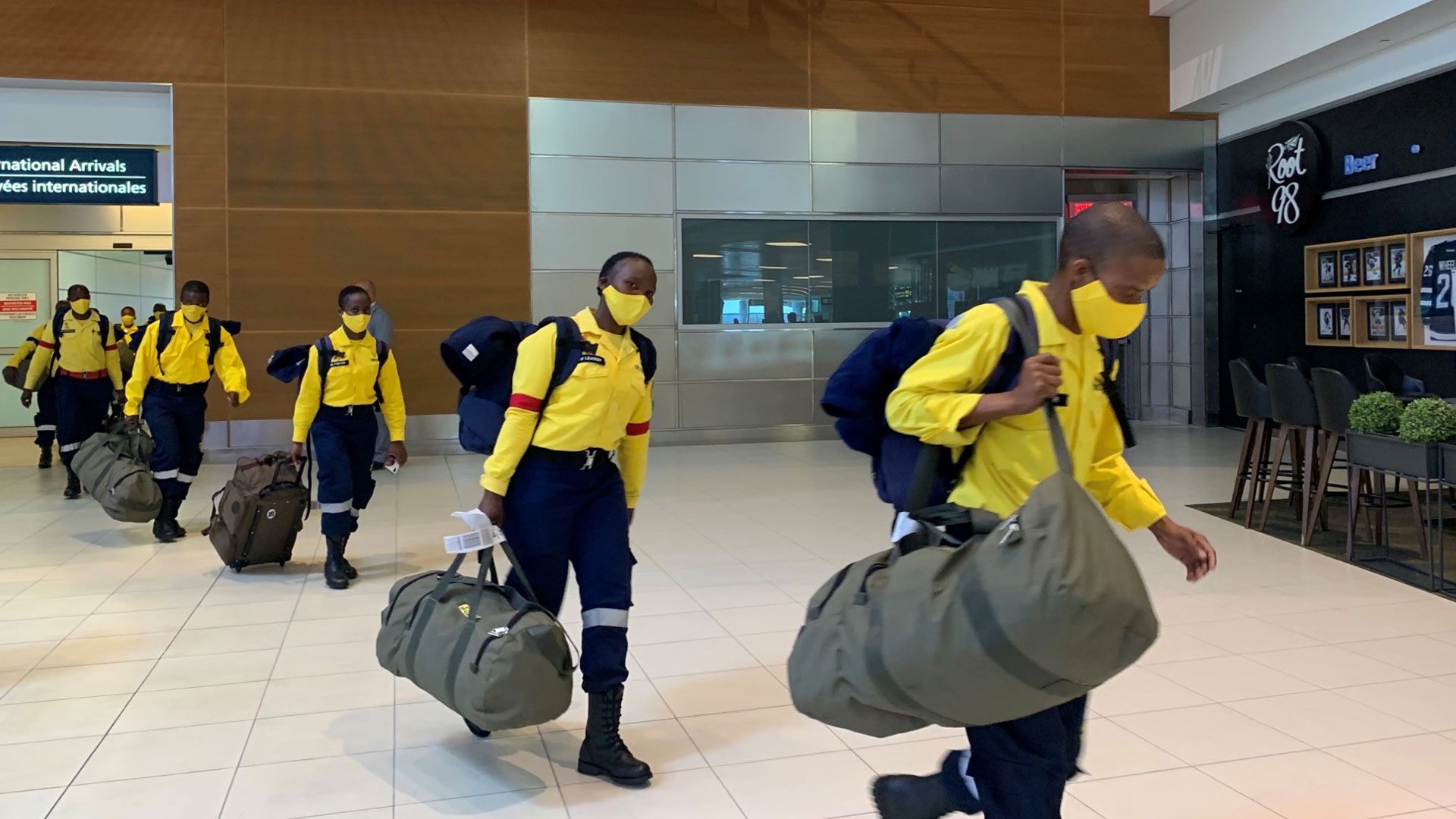 Firefighters from South Africa