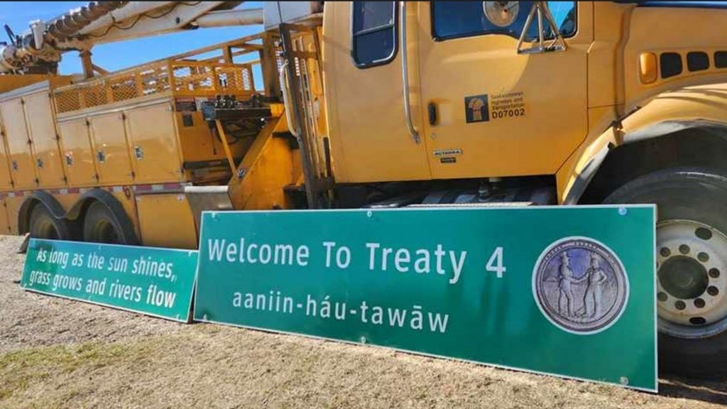 Treaty signs