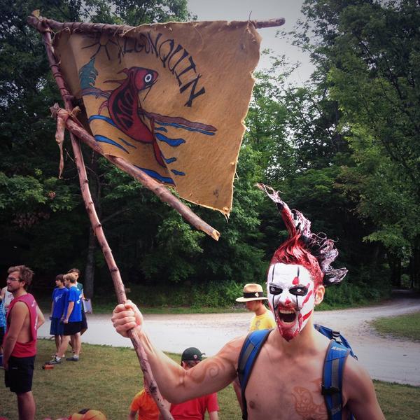 Camp Kilcoo in the summer of 2014 during the "Bushpede" ritual.
